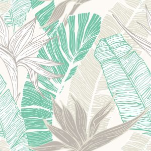 Papier Peint Feuilles De Palmier Et De Bananier – Image 1