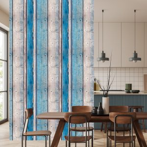 Papier Peint Planches De Bois Bleues – Image 4