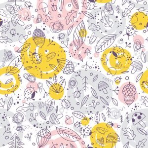 Papier Peint Pour Les Enfants - Thème De La Belle Forêt – Image 1