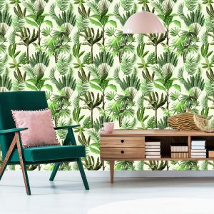 Papier Peint Feuilles Exotiques Vintage – Image 6