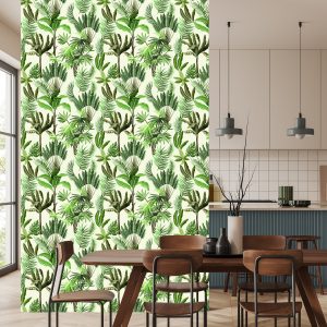 Papier Peint Feuilles Exotiques Vintage – Image 4