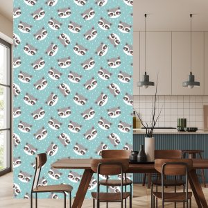 Papier Peint Pour Les Enfants - Joyful Raccoons Pracze – Image 4