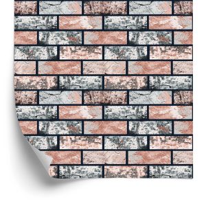 Papier Peint Brique Multicolore – Image 2