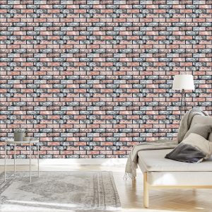 Papier Peint Brique Multicolore – Image 3