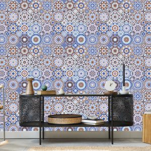 Papier Peint Mosaïque Colorée De Style Arabe – Image 5
