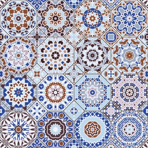 Papier Peint Mosaïque Colorée De Style Arabe – Image 1