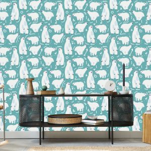 Papier Peint Pour Les Enfants - Ours Polaires Amusants – Image 5