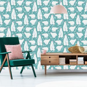 Papier Peint Pour Les Enfants - Ours Polaires Amusants – Image 6