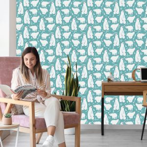 Papier Peint Pour Les Enfants - Ours Polaires Amusants – Image 7