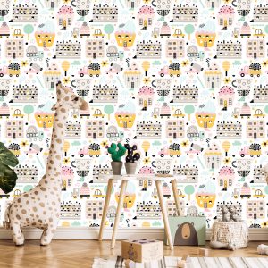 Papier Peint Pour Les Enfants - Sweet Town – Image 5