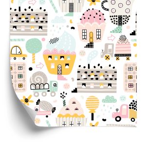 Papier Peint Pour Les Enfants - Sweet Town – Image 2