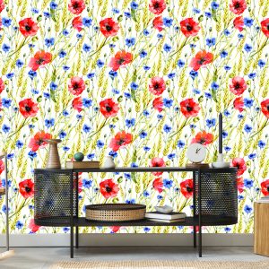 Papier Peint Maki Bleuets Et Blé – Image 5
