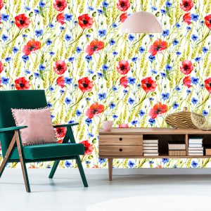 Papier Peint Maki Bleuets Et Blé – Image 6