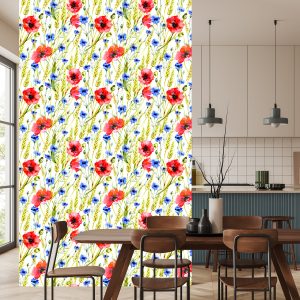 Papier Peint Maki Bleuets Et Blé – Image 4