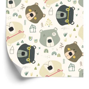 Papier Peint Pour Les Enfants - Happy Bears – Image 2