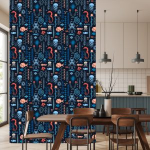 Papier Peint Pour Les Enfants - Animaux Colorés Sous-Marins – Image 4