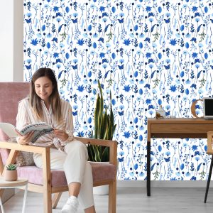 Papier Peint Fleurs Sauvages Et Papillons – Image 7