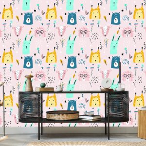 Papier Peint Pour Les Enfants - Animaux De La Forêt – Image 5