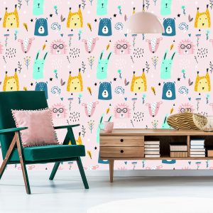 Papier Peint Pour Les Enfants - Animaux De La Forêt – Image 6