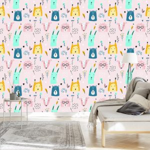 Papier Peint Pour Les Enfants - Animaux De La Forêt – Image 3