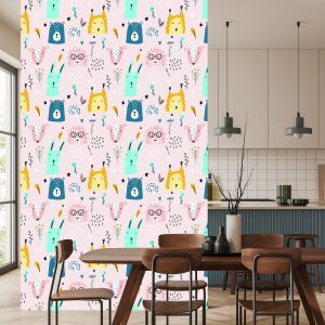 Papier Peint Pour Les Enfants - Animaux De La Forêt – Image 4