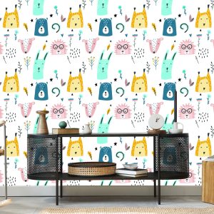 Papier Peint Pour Les Enfants - Animaux De La Forêt – Image 5