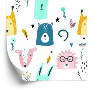 Papier Peint Pour Les Enfants - Animaux De La Forêt – Image 2