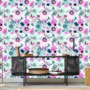 Papier Peint Belles Fleurs Printanières Colorées – Image 5