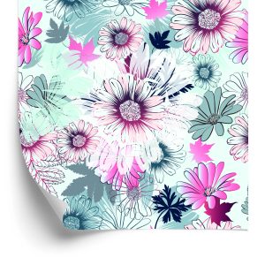 Papier Peint Belles Fleurs Printanières Colorées – Image 2