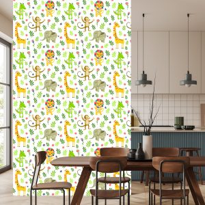 Papier Peint Pour Les Enfants - Animaux De La Jungle – Image 4