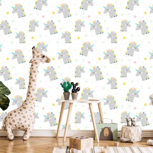 Papier Peint Pour Les Enfants - Licornes Endormies Mignonnes – Image 5