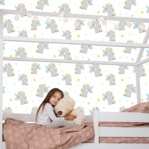 Papier Peint Pour Les Enfants - Licornes Endormies Mignonnes – Image 7