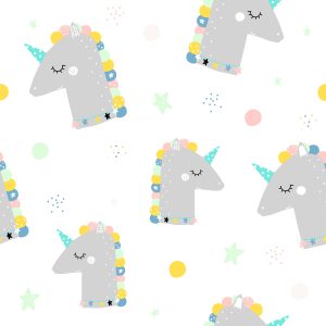 Papier Peint Pour Les Enfants - Licornes Endormies Mignonnes – Image 1