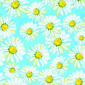Papier Peint Marguerites Peintes À L'aquarelle – Image 1