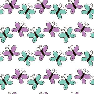 Papier Peint Pour Les Enfants - Papillons Colorés – Image 1