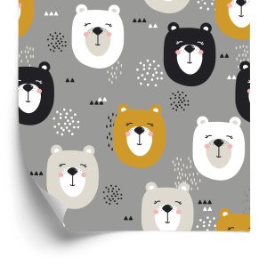 Papier Peint Pour Les Enfants - Nice Bears – Image 2