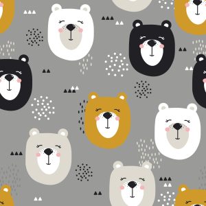 Papier Peint Pour Les Enfants - Nice Bears – Image 1