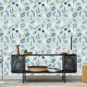Papier Peint Pour Les Enfants - Koalas Et Plantes – Image 5