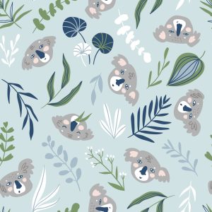 Papier Peint Pour Les Enfants - Koalas Et Plantes – Image 1