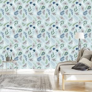 Papier Peint Pour Les Enfants - Koalas Et Plantes – Image 3