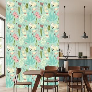 Papier Peint Pour Les Enfants - Moutons, Lapins Et Cochons Amusants – Image 4