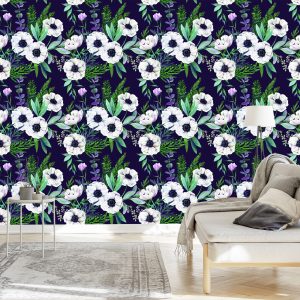 Papier Peint Belles Anémones En Fleurs – Image 3