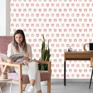 Papier Peint Pour Les Enfants - Hiboux Colorés – Image 7