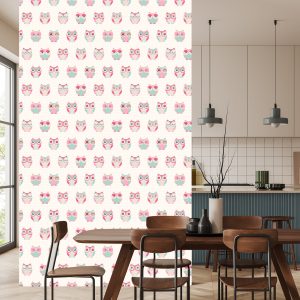 Papier Peint Pour Les Enfants - Hiboux Colorés – Image 4