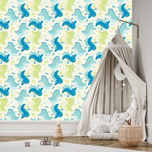 Papier Peint Pour Les Enfants - Dinosaures – Image 3