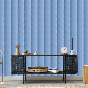 Papier Peint Motif Matelassé Bleu – Image 5