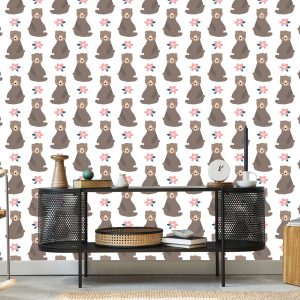 Papier Peint Pour Les Enfants - Adorables Ours En Peluche – Image 5