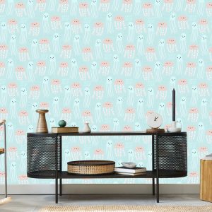 Papier Peint Pour Les Enfants - Merry Jellyfish Au Style Scandinave – Image 5