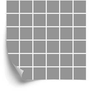 Papier Peint Gris Minimaliste Moderne - Carreaux Blancs – Image 2