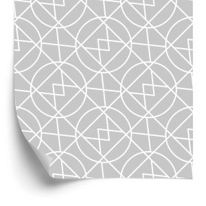 Papier Peint Abstraction Géométrique Dans Les Tons De Gris – Image 2